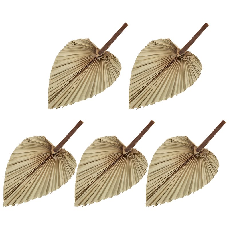 Palm Leaf Dried - SEWS-5個入り天然乾燥ヤシの葉 トロピカルドライヤシの葉飾り ボヘミアンスタイル ドライリーフデコレーション ホームキッチンウェディング用