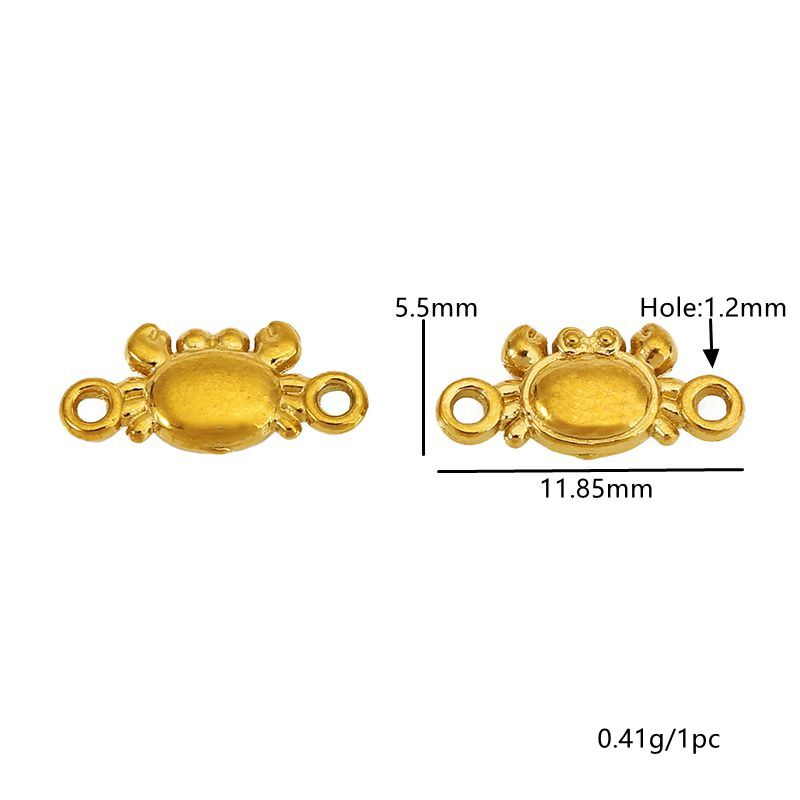 20 個ステンレス鋼カニ花愛月巻貝ペンダントコネクタネックレ - Flower Supply のレビューと価格