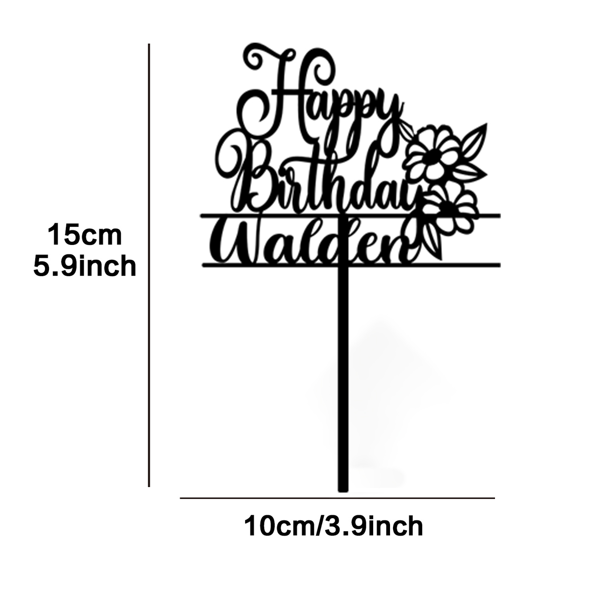 1PC 新しいハッピーバースデー美しい花のパーソナライズされ - Flower Supply のレビューと価格