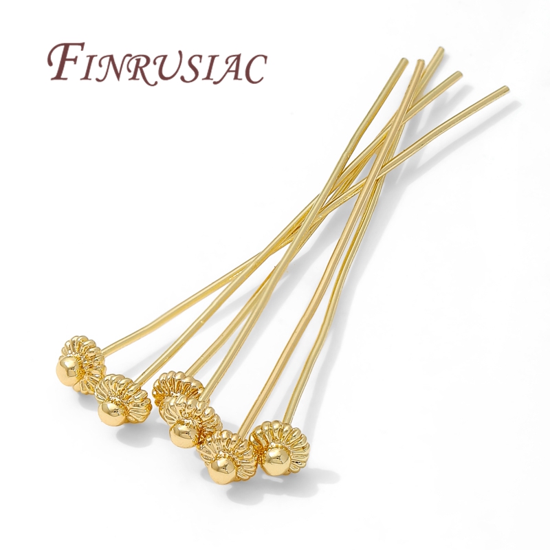 10/20個/ロット 18K金メッキピン ジュエリー製作用品 - Flower Supply のレビューと価格
